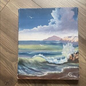 Seascape Oceanside Acrylic Painting